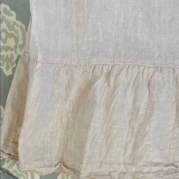 Francesca Bettini linen pink Eyelet Blouse size L - Picture 4 of 7